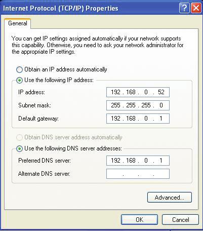 Appendix B - Networking Basics Statically Assign an IP address If you are not using a DHCP capable gateway/router, or you need to assign a static IP address, please follow the steps below: Step 1