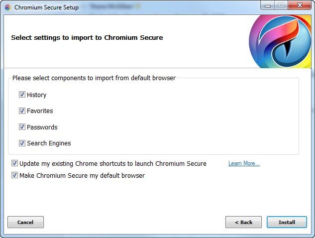 Step 3 - Import Settings Install Chrome then install Chromium secure and use the equivalent version of this one.