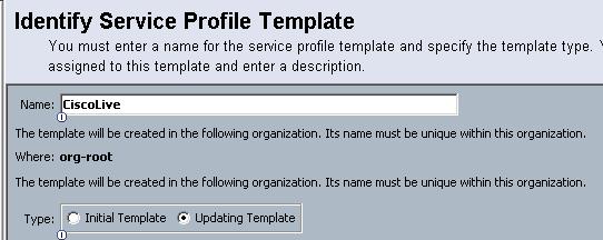 Firmware Steps Create Service Profile Template