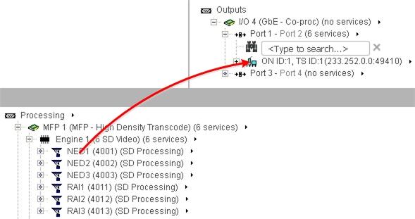 Merging Components in an Outgoing Service Merging Components in an Outgoing Service Particular components of a service, which are processed by an MFP, can be merged in an outgoing service.