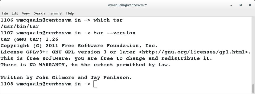 Identifying a Command: which 46 If you re not sure where a command resides, the which command will tell you: Many Linux