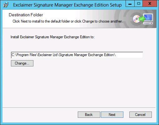 agreement box and click next to select a destination folder for installed
