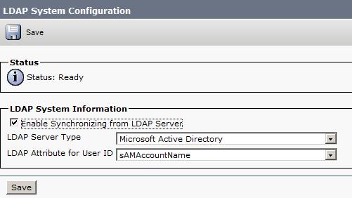 5. Choose Cisco Unified CM Administration > System > LDAP > LDAP Directory. 6.