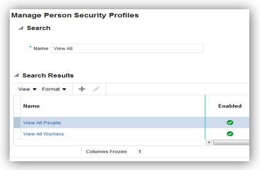 The Manage Person Security Profiles Interface REVOKING SECURITY PROFILES FROM JOB AND ABSTRACT ROLES If you have both assigned security profiles directly to a job role and included the job role in a