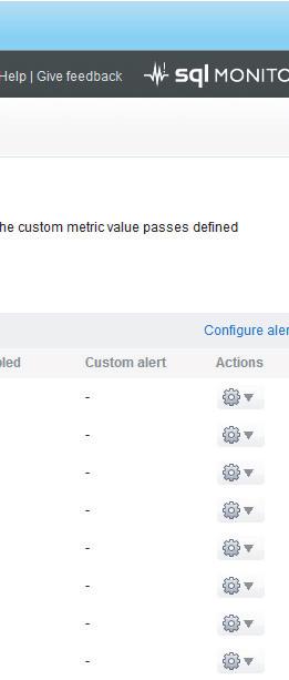 SQL Monitor has a great feature that allows you to schedule a query and set a threshold on the values that you consider worthy of noti cation and a level to the alert.