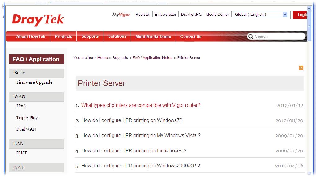 The printer can be used for printing now. Most of the printers with different manufacturers are compatible with vigor router.