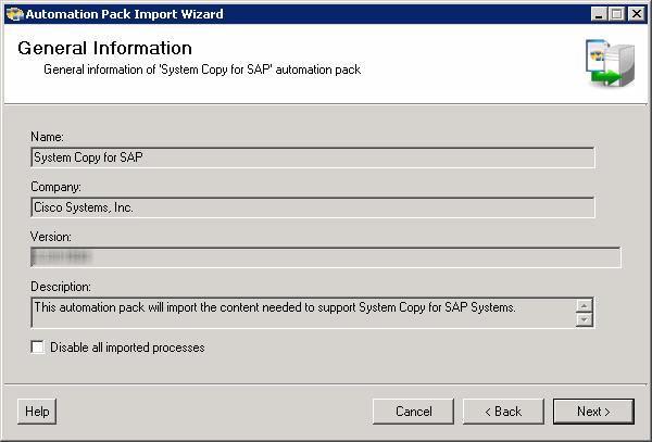Importing the System Copy for SAP.