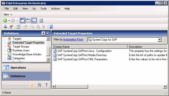 Managing Extended Target Properties Chapter 3 Getting Started Using the Automation Pack Step 11 On the Completing the New SAP System Wizard panel, verify that the information is correct and click