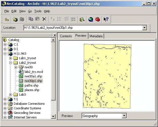 These files can now be used in ArcMap, like in the first Lab.