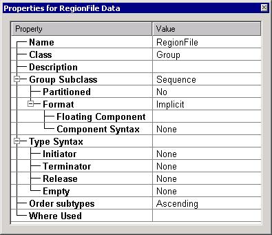 Modifying the Customer.mtt Type Tree Using Cross-Referenced Data RegionRecordsFile Group Type Represents the File Create a group type to represent the file that contains the region records.