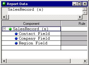 Create the SalesRecord group type to represent these records. Create the Report group type to represent the file that contains the records.