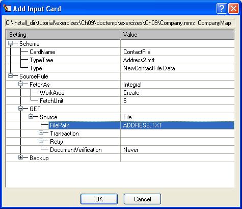 Data Breaks By Object Count Using the Map Designer The CompanyFile output card specifies the