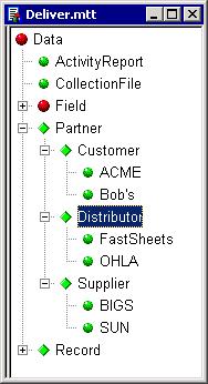 In the Distributor Partner Data group window, the Qualifier Field is