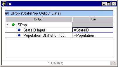 Summary Mapping Optional Inputs The output.txt output file shows that a StatePop was not created for the states having no Population Statistic.