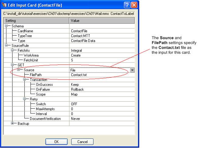 Starting the Map Designer Mapping Basics The Label output card defines how the output is generated. The Target specifies the output be written to the File specified for the FilePath setting.