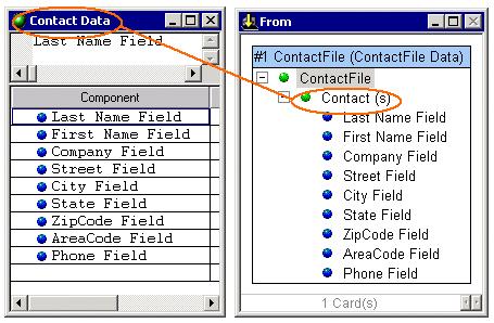 Summary Mapping Basics The Contact input card on the ContactToLabel map represents the Contact group type.