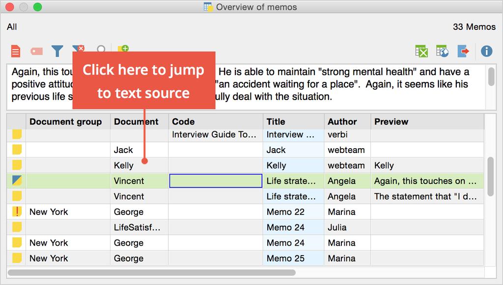 182 Searching for Text in Memos This option only works with memos attached to document segments, of course.