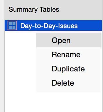 to activate interviewees where you have written the same summary: Right click on the column heading and chose Transform into document variable.