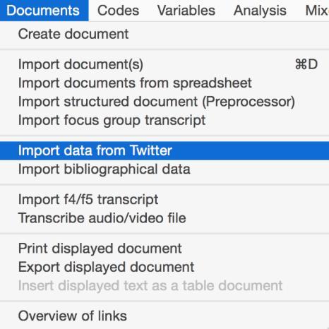 Importing and Analyzing Twitter Data 353 22 Importing and Analyzing Twitter Data 22.1 What Possibilities does MAXQDA offer for Analyzing Twitter Data?