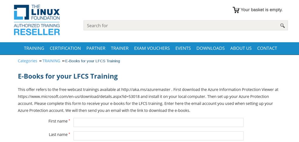 Details on the LFCS preparation training offer Linux Foundation training