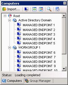 If you want to assign Managed Status to all the computers imported from this workgroup, select the checkbox 'Manage imported computers' and click 'Finish'.