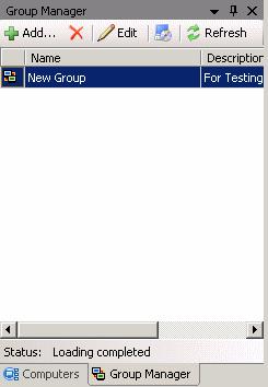 viii. This new group appears in the Group Manager pane. It can now be referenced as the target of new tasks when creating or editing new tasks. 4.