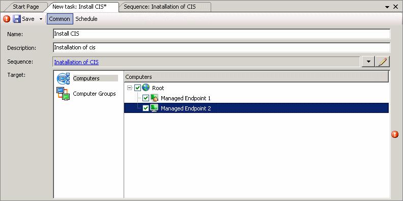 5.5 Step 4. Add the Sequence to a Task and execute that Task on Managed Computers Note: Since CESM version 1.
