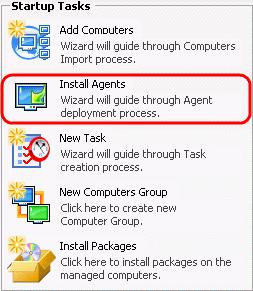 2. The Agent Installation wizard will start at the computer selection dialog. Check the boxes next to the computers, domains or workgroups that you wish to install the agent on.