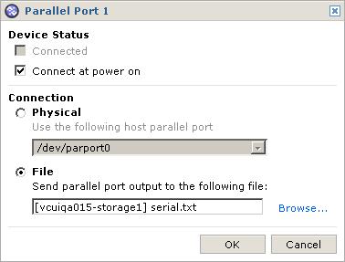 Virtual Infrastructure Web Access Administrator s Guide 4 To connect this virtual machine to the network when the virtual machine is powered on, select Connect at power on.