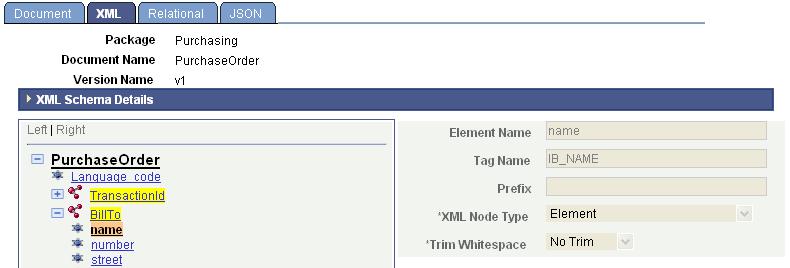 Chapter 4 Navigating in the Document Builder Image: Document Builder - XML page The following example shows the Document Builder XML page.