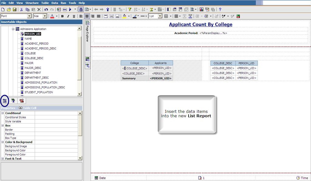16. Select the Source tab from the Insertable Objects Pane 17.