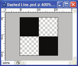 You ll complete the border by applying a dashed line pattern to the white outline. 4 Choose File > Open, navigate to the Lesson13 folder, and open the Dashed Line.