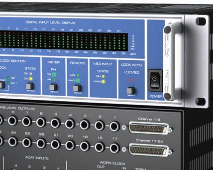 The unit combines excellent analog circuit design with the latest converter chips and RME's superior SteadyClock, resulting in a state-of-the-art DA conversion - not less than 32 times!