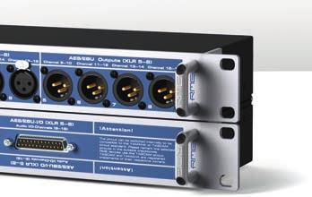 BOB-16 O 16 x XLR Output > 2 x D-sub All 16 XLR connectors can be connected to the 19 rack mount unit instead of a typical