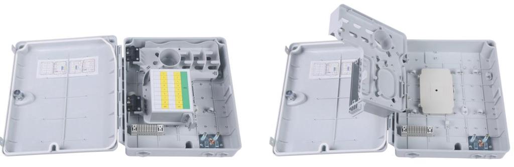 E type CDF-O16SCS-SP0E FTTH Splitter Distribution Box E type, 16 ports, indoor and outdoor using, available for 1*16 or 2*16 PLC inserttype 256*217*115 16