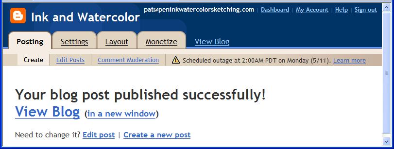 Your blog post published successfully!