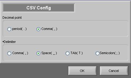 CSV file batch conversion This function is used to convert multiple binary files (GBD) in a batch to text files (CSV). 1 2 3 4 5 No.