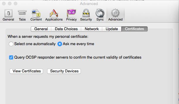 c. Click the "View Certificates" > "Authorities". d.