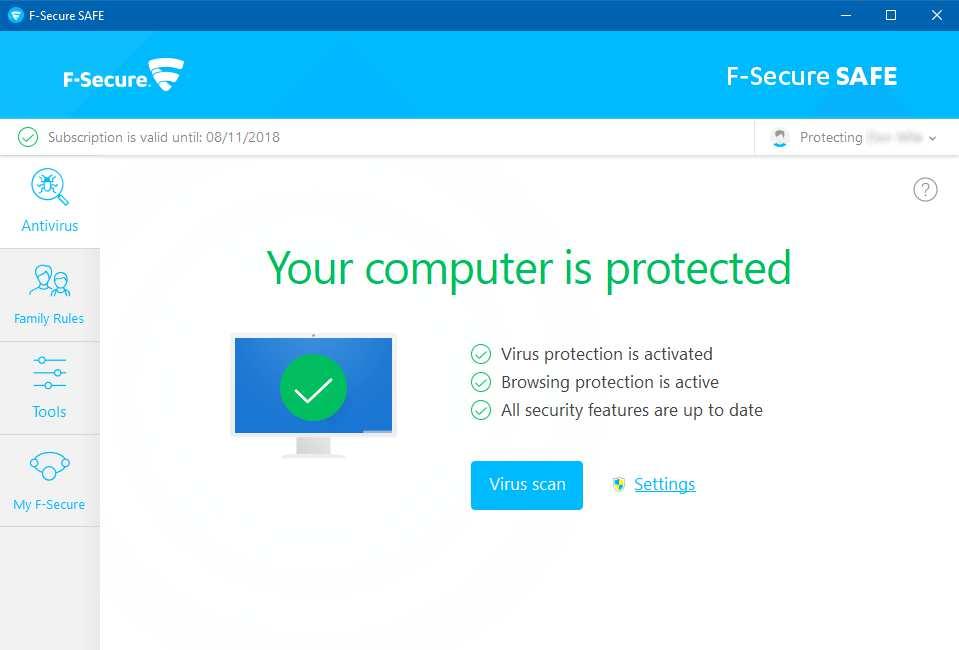 F-Secure SAFE Which versions of Windows does it work with? Windows 7, 8.1, 10 What features does the program have?