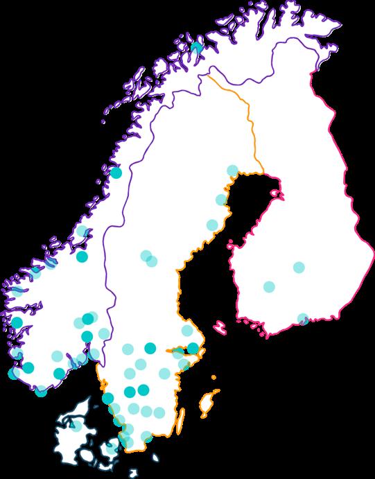 EVRY Nordic Champion 50 towns and cities with capacity to deliver 11 regional offices