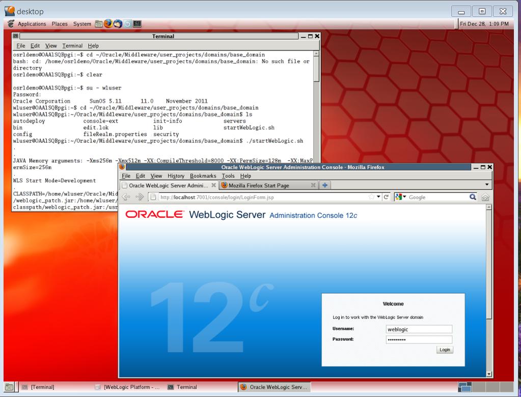 Oracle Weblogic Template: