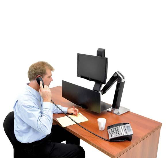 Product Sheet Ergotron WorkFit-A Sit-Stand Workstation Highlights For Computer