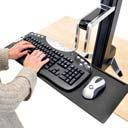 with Worksurface+ 33-348-200 Large Keyboard Tray for WorkFit-S 97-653 (black) Deep Keyboard