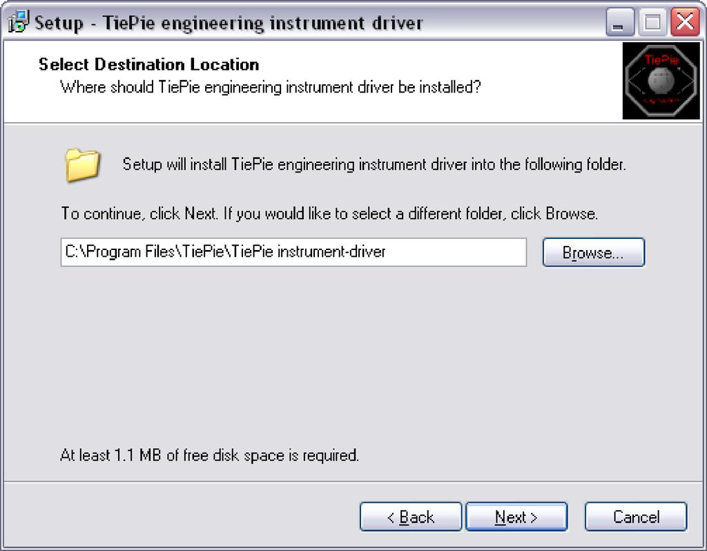 Figure 4.4: Driver install: step 3 On Windows XP and newer, the installation may inform about the drivers not being Windows Logo Tested.