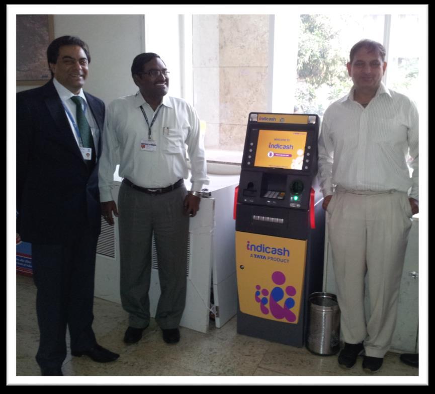 Indicash ATM being inaugurated at Tata Medical Centre,