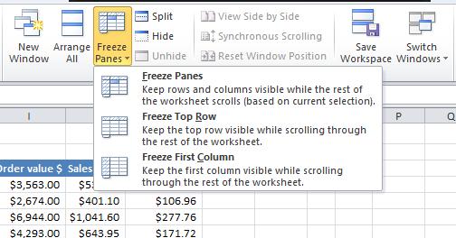 Section 4 Keep Data Headings Visible Data Headings When you have data that doesn t fit a single screen you need to find a way to keep your data headings in view while you scroll up and down. Tip 8.