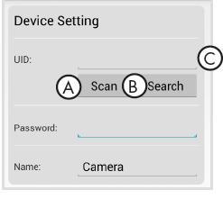30 ANDROID ETHERNET SETUP 1 Start the Luvion App 2 Tap Click here to add device 3 Enter the UID code for the bridge