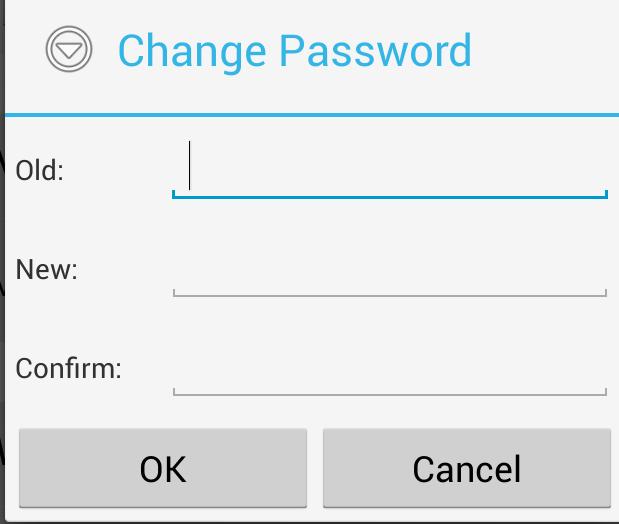 Enter the old password (eg 000000 ), your new password and your new password once more for confirmation.