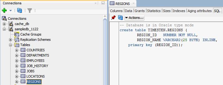 Creating an index on a table Figure 2 15 Viewing the SQL for the table definition Creating an index on a table You can create a range index or a