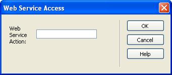 Web Service Access Plug-in in Adobe Dreamweaver 4. Click Web Service Access. An HTML file must exist before you can add an Action.